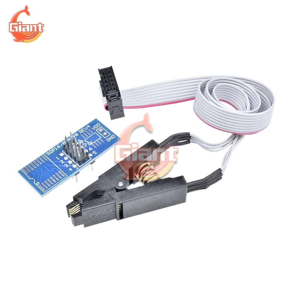 SOP8 SOP SOIC 8 SOIC8 DIP8 DIP 8 Pin IC Testing Clip For EEPROM 93CXX/25CXX/24CXX in-circuit Programming on USB Programmer