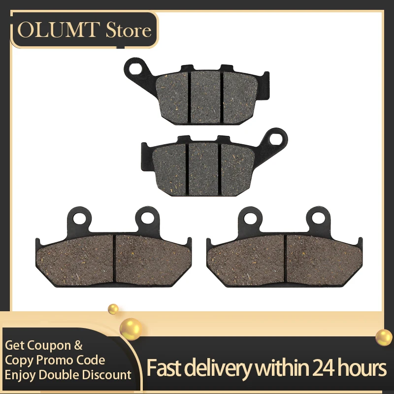 

Motorcycle Front & Rear Brake Pads For HONDA NX650N NX650P NX650R NX650S NX650T XRV650J XRV650K NX500J NX500K NX500L NX500M