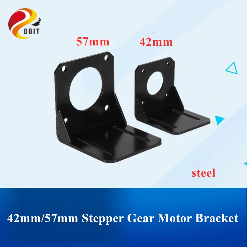 Original DOIT 42mm/57mm Stepper Gear Motor Bracket Steel Fixed Seat for Robot Chassis Bridge Frame Stent 2/4wd car diy rc toy