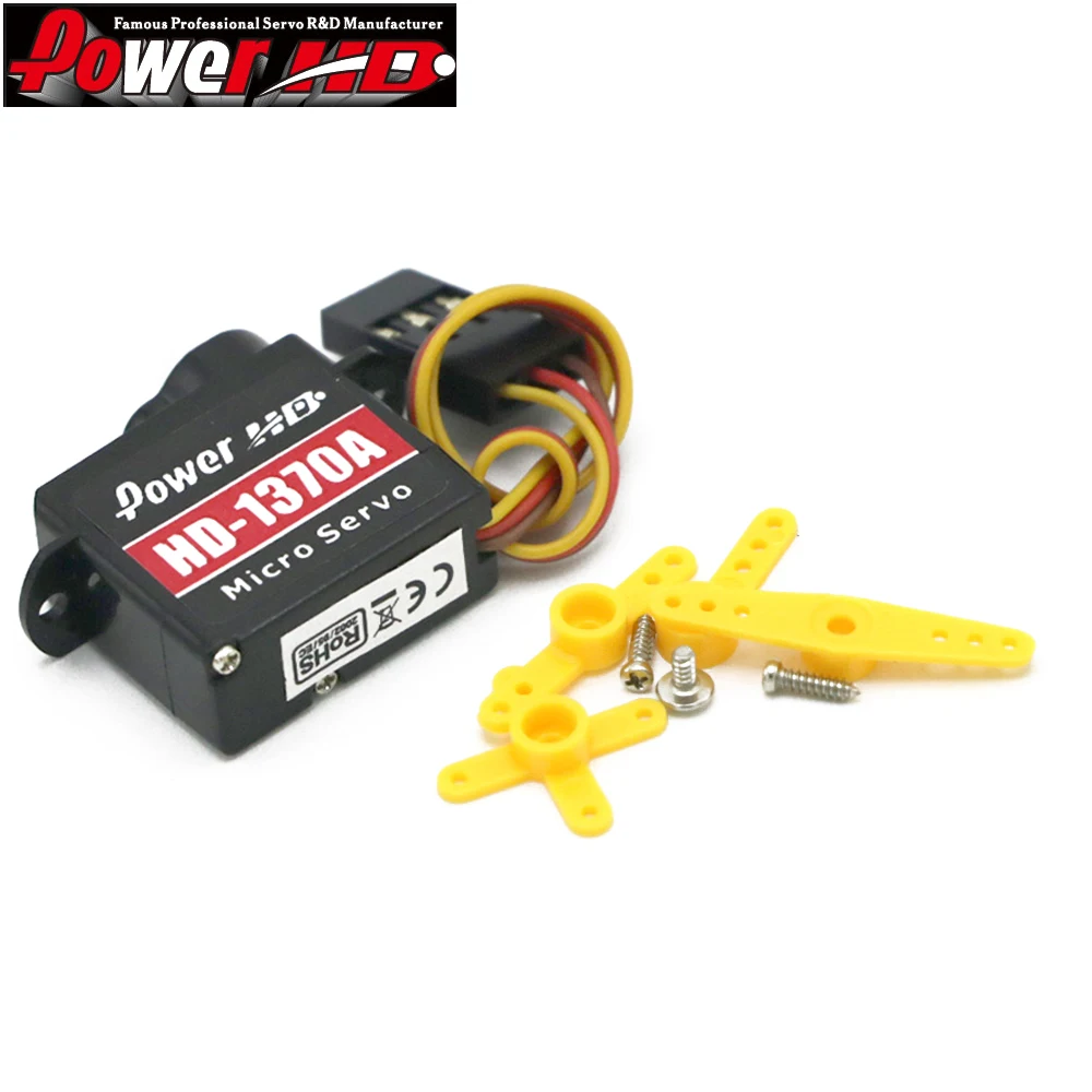 Potere HD HD-1370A 4.8V-6V 3.7g digitale Micro Mini Servo ingranaggio di plastica per RC Drone F3P EP200 + auto Buggy Robot elicottero