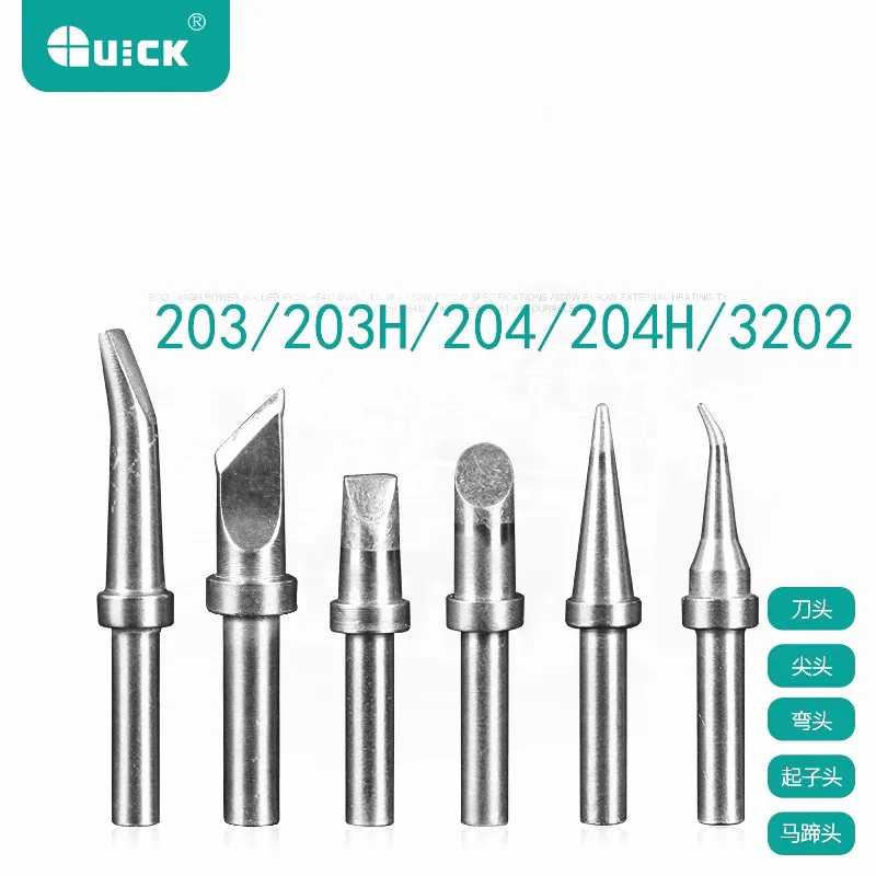 1 sztuk oryginalne szybkie 200-K IronTips dla QUICK 203 / 203H / 204 / 204H / 203D / 376D / 712 stacja lutownicza głowy — zdjęcie 2