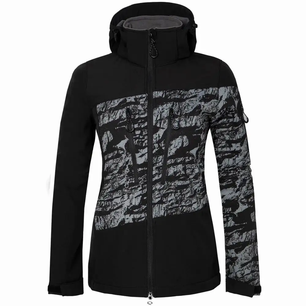 Women Ski Jackets Hooded Soft Shell Winter Jacket Waterproof Windproof Snowboard Jacket Female Snowboarding Skiing Hiking Sports