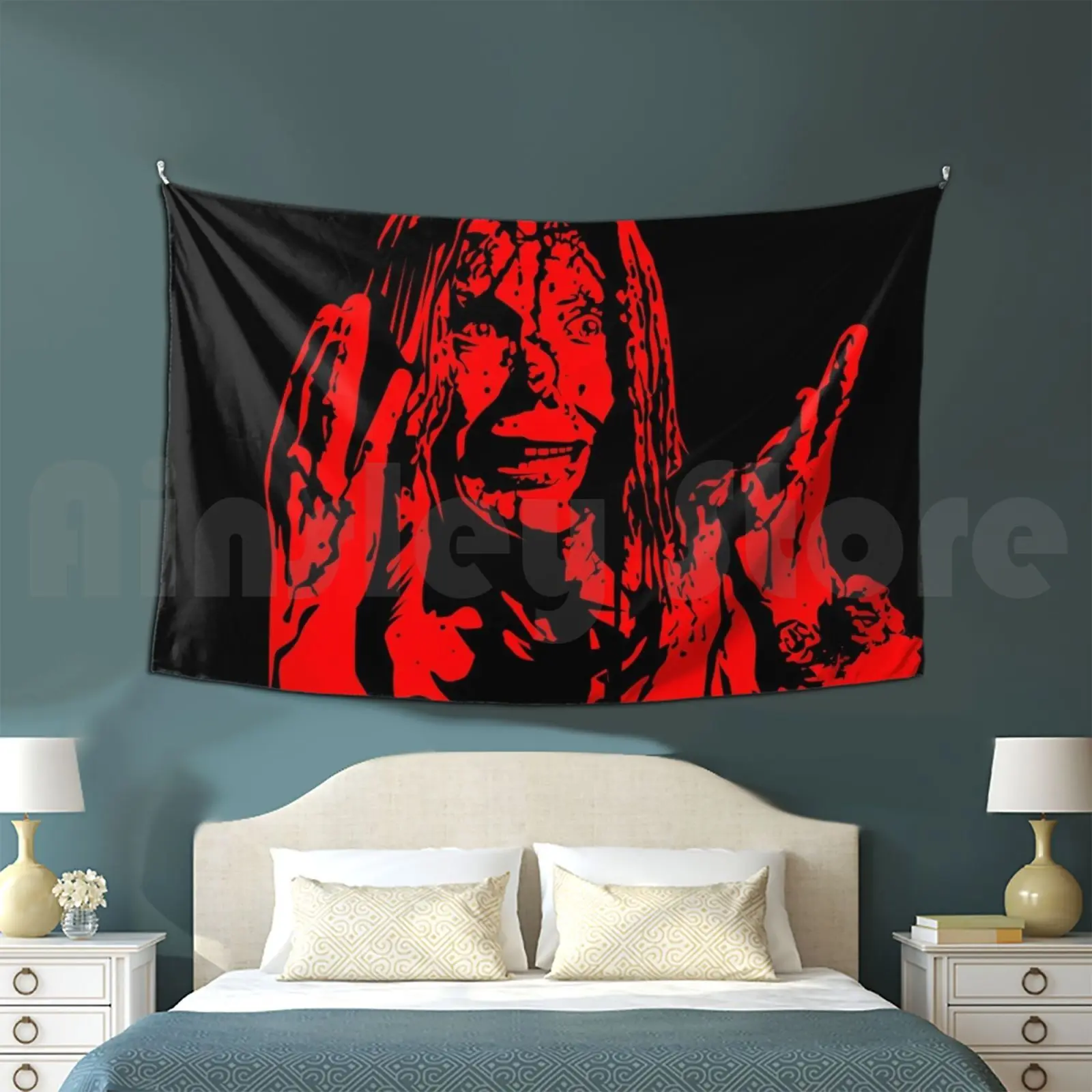 Carrie Tapestry Living Room Bedroom Horror Film Carrie Stephen King Sissy Spacek Prom Halloween