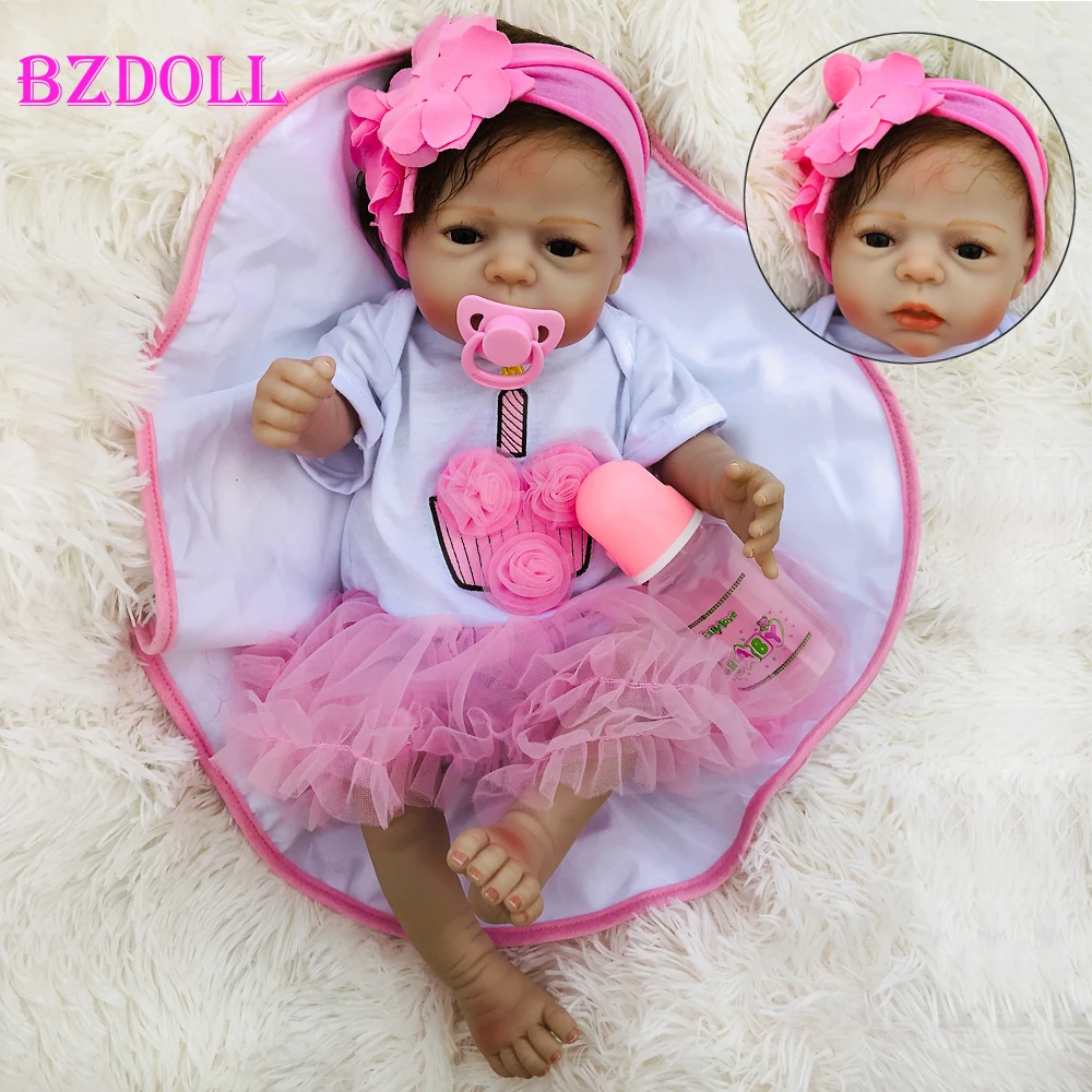 

55cm Full Silicone Reborn Doll Toys Bonecas Newborn Princess Alive Babies Birthday Present Gift