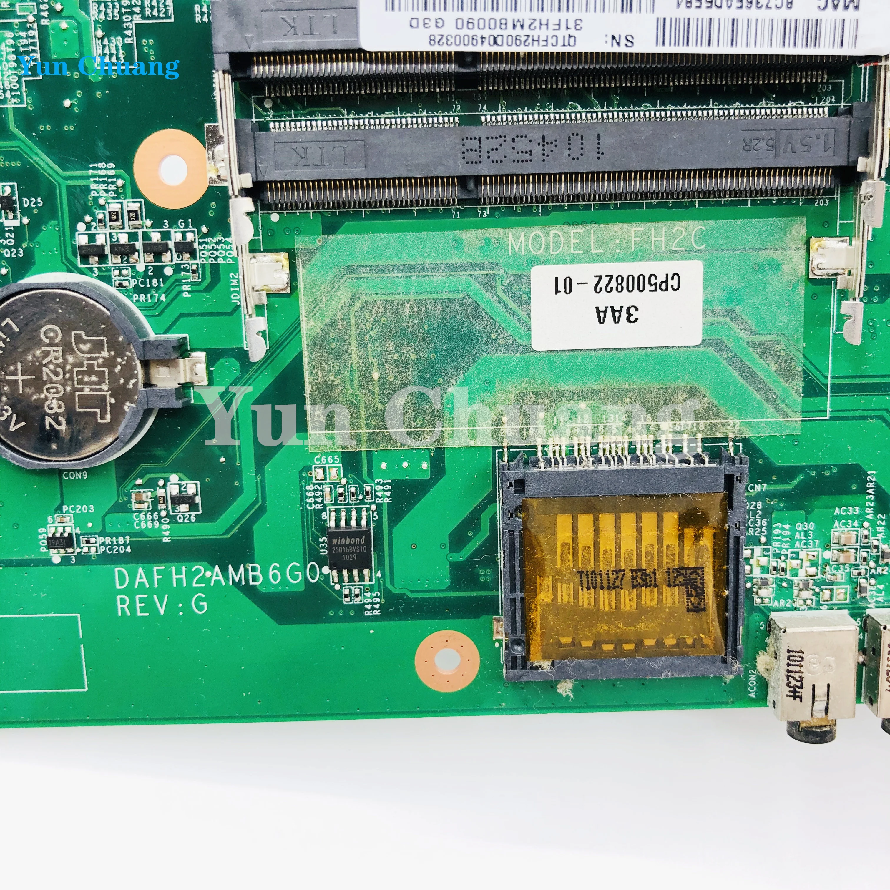 Imagem -06 - para Fujitsu Lifebook Ah530 Portátil Placa-mãe Dafh2amb6g0 216-0772000 Gpu Placa-mãe Teste ok Enviar Cp50082201