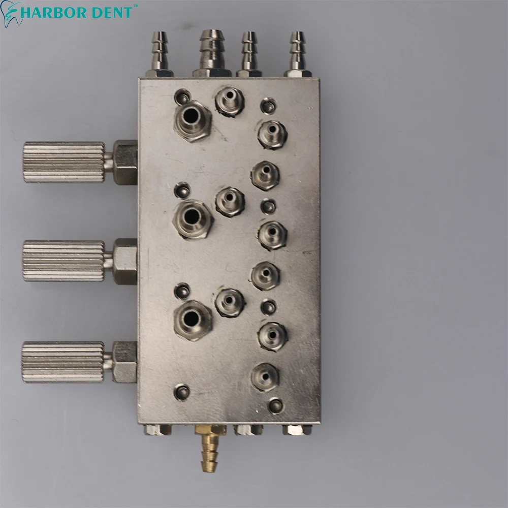 Sterowanie zaworem dentystycznym fotel dentystyczny zawór membranowy powietrza/wody z potrójną membraną sprzęt stomatologiczny czteroosobowy diafrag