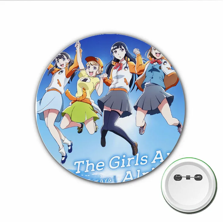 3pcs anime A Place Further Than the Universe Cosplay Badge Brooch Pins for Backpacks bags Badges Button Clothes Accessories