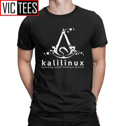 Kali Linux Operating System Hacking And Security T Shirt Men's 100 Percent Cotton T-Shirt Oversized Tee Shirt Cutsom