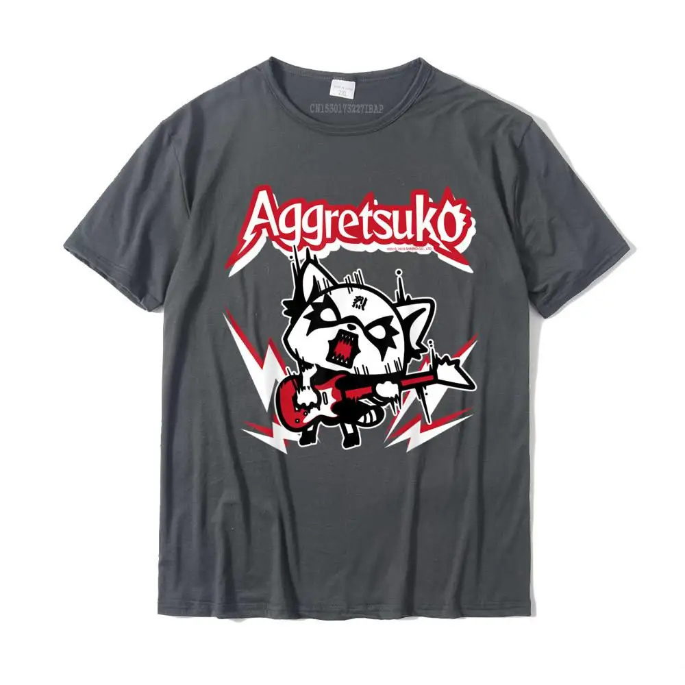 Aggretsuko Rocker Rage Tee Shirt Casual Custom Tops T Shirt New Design Cotton Men Top T-Shirts Plus Size