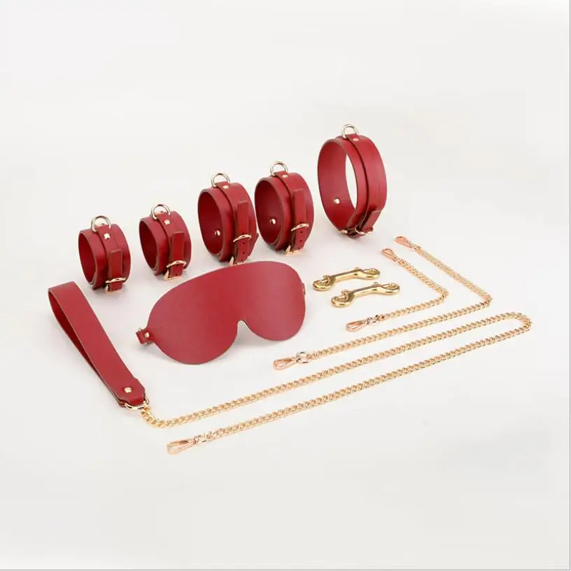 SexLady Erotic Bondage BDSM Kits Handcuffs Nipple Clamps Sex Toys For Women Couples Products For adults S0946