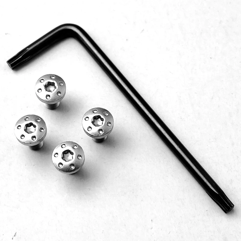 4ชิ้นสแตนเลส1911ที่กำหนดเองGripsสกรูเครื่องมือCNC T8พลัมสกรู1911หลายสีGripเล็บ