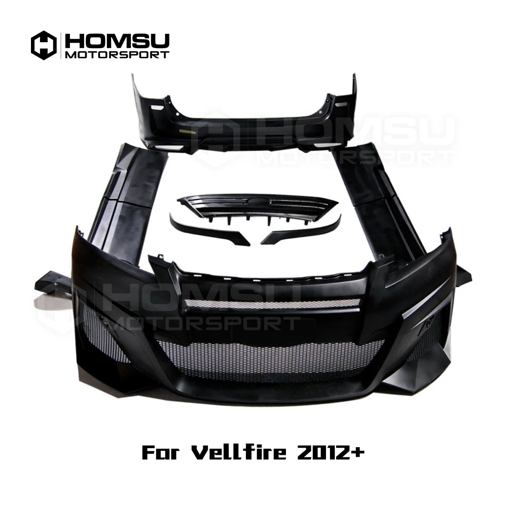 

W Style FRP Material Body Kits for vellfire 2012+ to W Style Body Kit car bumper protector rear bumper front bumper