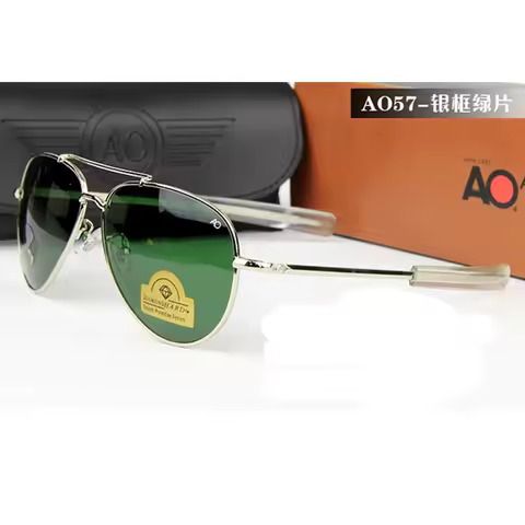 AO aviation Sunglasses Men luxury Brand designer Eyewear with Original box American Optical Sun Glasses oculos de sol masculino