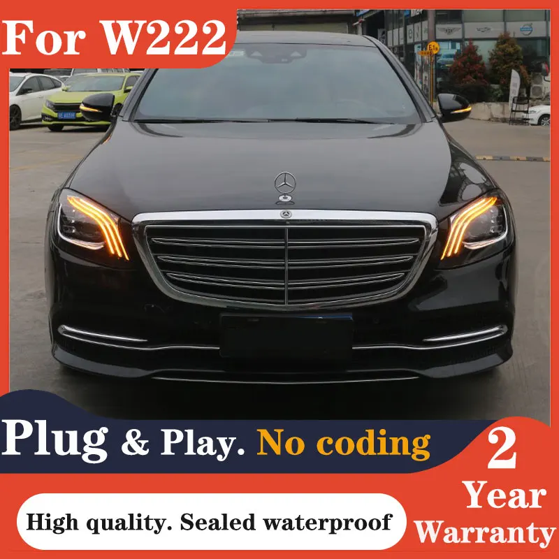 Car Styling Head Lamp for BENZ W222 Headlights 2014-2019 S350 S400 W223 LED Headlight DRL Hid Bi Xenon Auto Accessories