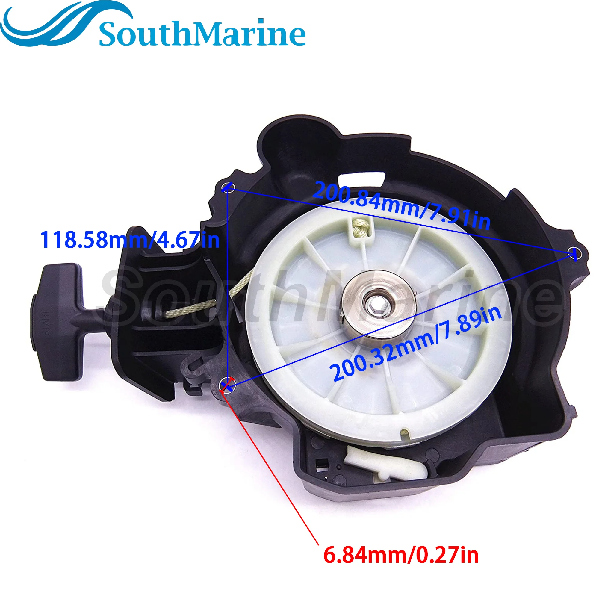 Boat Motor 803716T07 Recoil Starter Assy for Mercury Quicksilver Outboard Engine 8HP 9.9HP 4-Stroke - Image 5