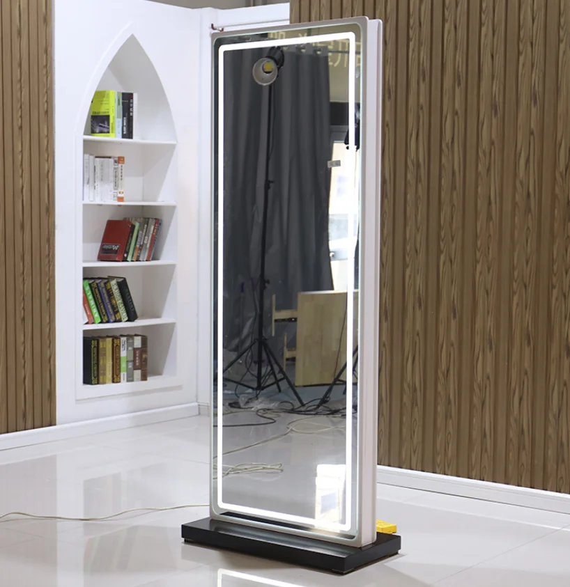 Beauty Salon Barber Shop Mirror Floor Floor Cutting Mirror Full Body Wall-mounted Hair Salon Mirror