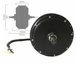 Bici elettrica potente 48V 60V 72V 3000W-5000W QS motore mozzo ruota posteriore motore Brushless Gearless per ebike 155mm larghezza Dropout