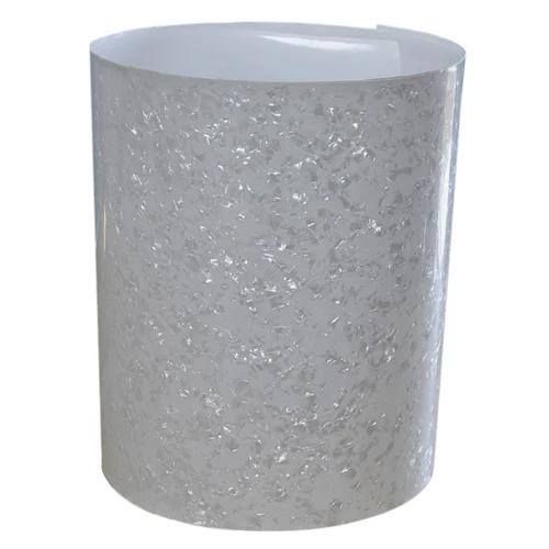 Envoltura de tambor DIY, perla blanca de 0,50mm + hoja de celuloide blanca sólida, hoja decorativa para instrumentos musicales