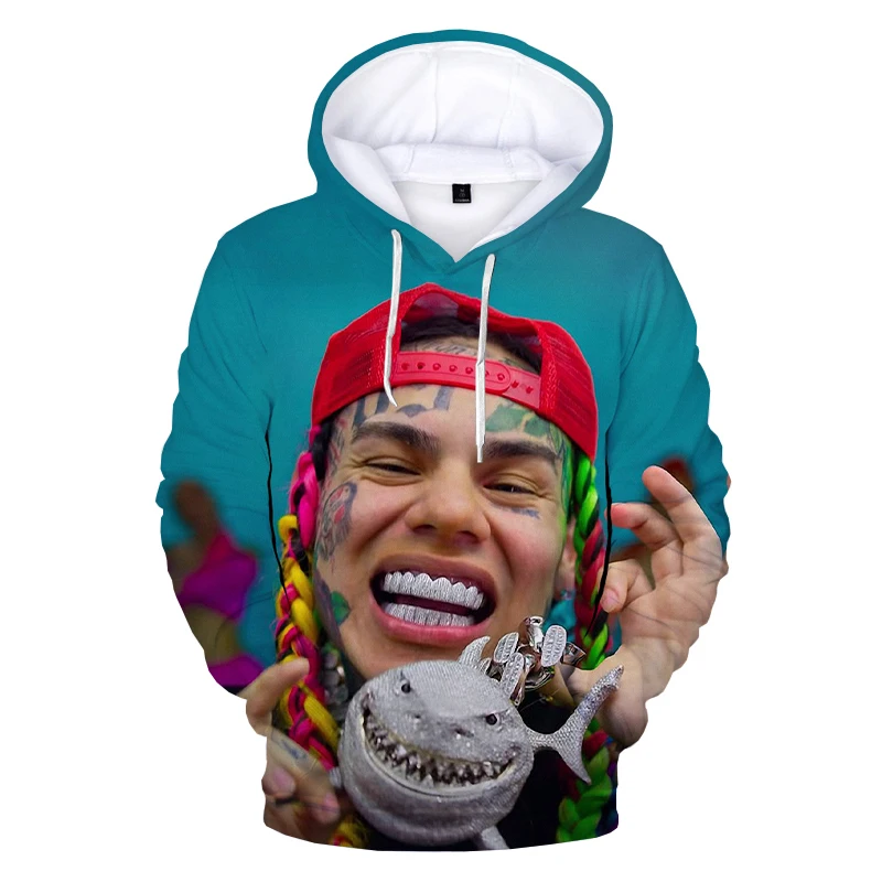 6ix9ine Gooba 3D Printed Hoodie Sweatshirts Hot Rapper Fashion Casual Hip Hop Pullover Harajuku Streetwear Plus Size Hoodies