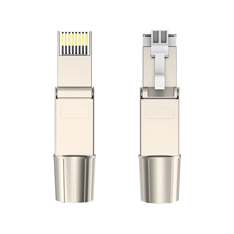 Lanceerde Nieuwe-RJ45 8P8C Unshield Afgeschermde Veld Connector - RJ45 Beëindiging Plug Voor Cat.6/6A/7 23AWG effen Installatie Kabel