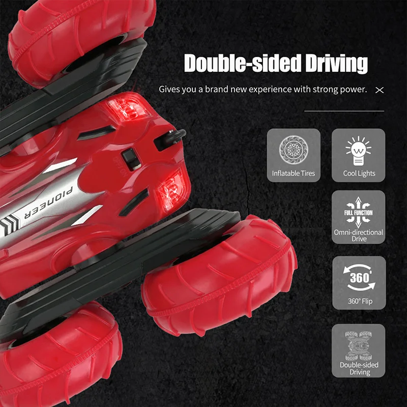 2.4G Mobil RC คู่ทางวิบาก Drift Stunt รถจำลอง Beach Racing ปีนเขารุ่นรถยนต์ไฟฟ้าของขวัญของเล่นเด็ก