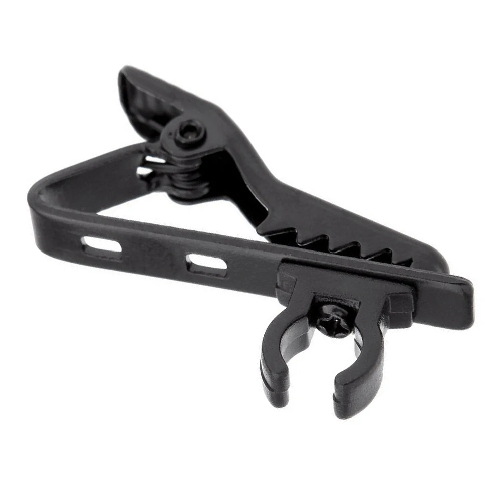 5Pcs Mini microfono Clip di metallo Clip di fissaggio collare bavero Clip microfono accessori kit per attrezzatura da tavolo dal vivo