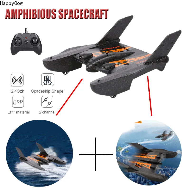 

HappyCow FX815 Speed Boat 2.4GHz RC Airplane Remote Control High RC Racing Speedboat Toy Gift for Child Air 815 RC Plane Glider