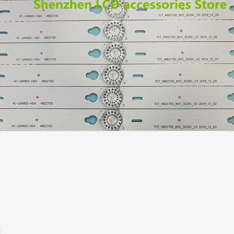 48 "التلفزيون LED الخلفية قطاع ل 4C-LB4805-HQ4 TOT-48D2700-8X5-3030C-V3 4C-LB4805-YHEX1 4C-LB4805-YHEX2 48HR330M05A1 V2