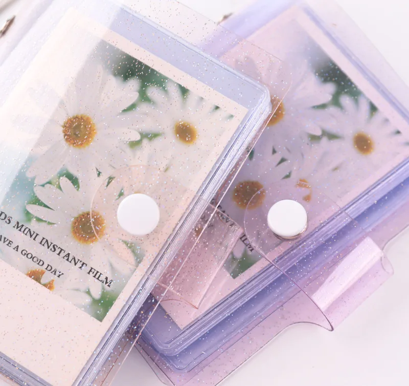 Cute Mini Holds 36 Photos Instax Album Jelly Color Photo Album for Mini Fuji Instax & Name Card 7s 8 25 50s Mini Photo Album