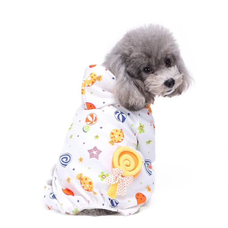 Cute Pet Dog Pajamas Cat Jumpsuit Dog Clothes Four legs Warm Pet Clothing Outfit For Small Dog Coat Pet Hoodies Cat Costume 35