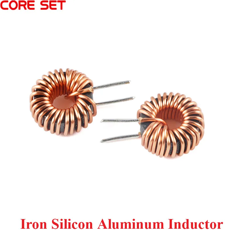 5Pcs Iron Silicon Aluminum Magnetic Ring Inductor Coil 40125 65125 80125 Inductor 22/47/100uH 0.6/0.8/1.0MM Diameter Inductance