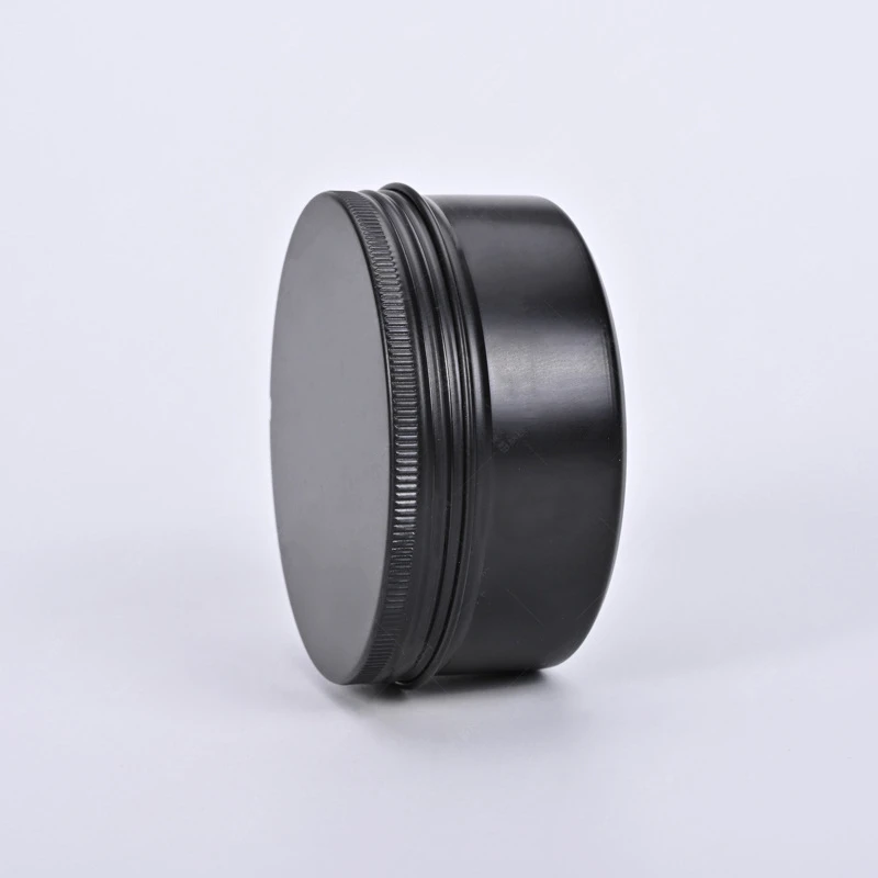 10Pcs 50/60/80/100/150g Aluminum Round Refillable Bottles Tin Cans Box Black Cream Jar Pot Screw Thread Lid Lip Balm Container