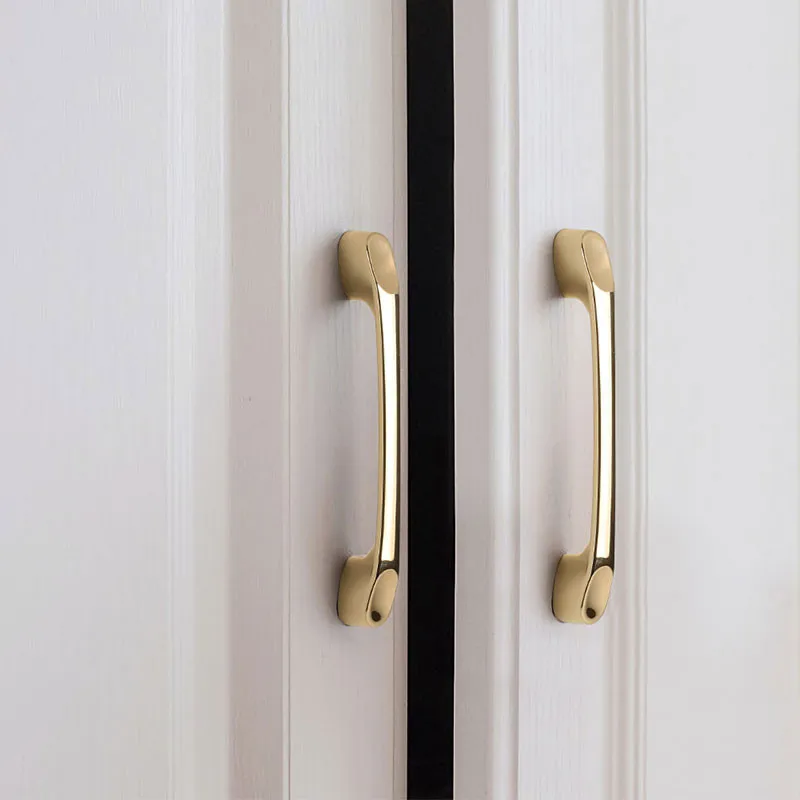 KK&FING Luxury Bright Gold Knobs And Handles Kitchen Cabinet Door Pulls Drawer Pulls Wardrobe Handle kitchen Drawer Handles