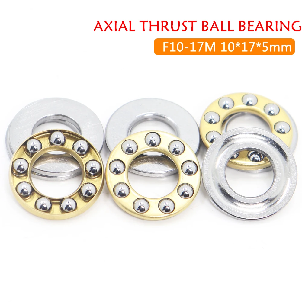 F10-17M Bearing 10*17*5 mm ( 10 PCS ) Miniature F10 18 M Thrust Axial F10 17M Ball Bearings With Grooved Raceway