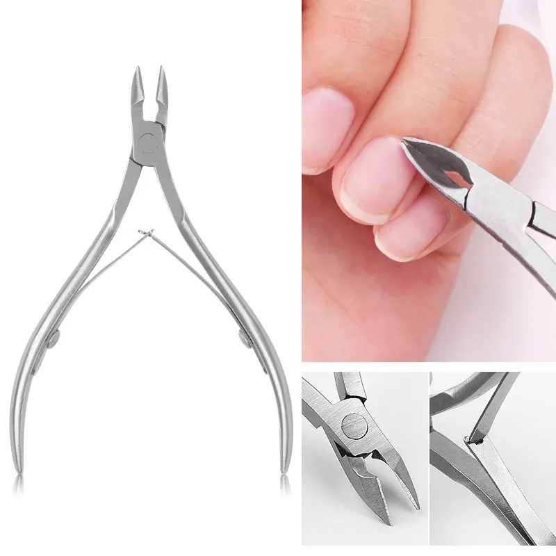 Professional Stainless Steel Cuticle Nail Nipper Clipper Nail Art Manicure Pedicure Care Trim Plier Cutter Beauty Scissors Tools