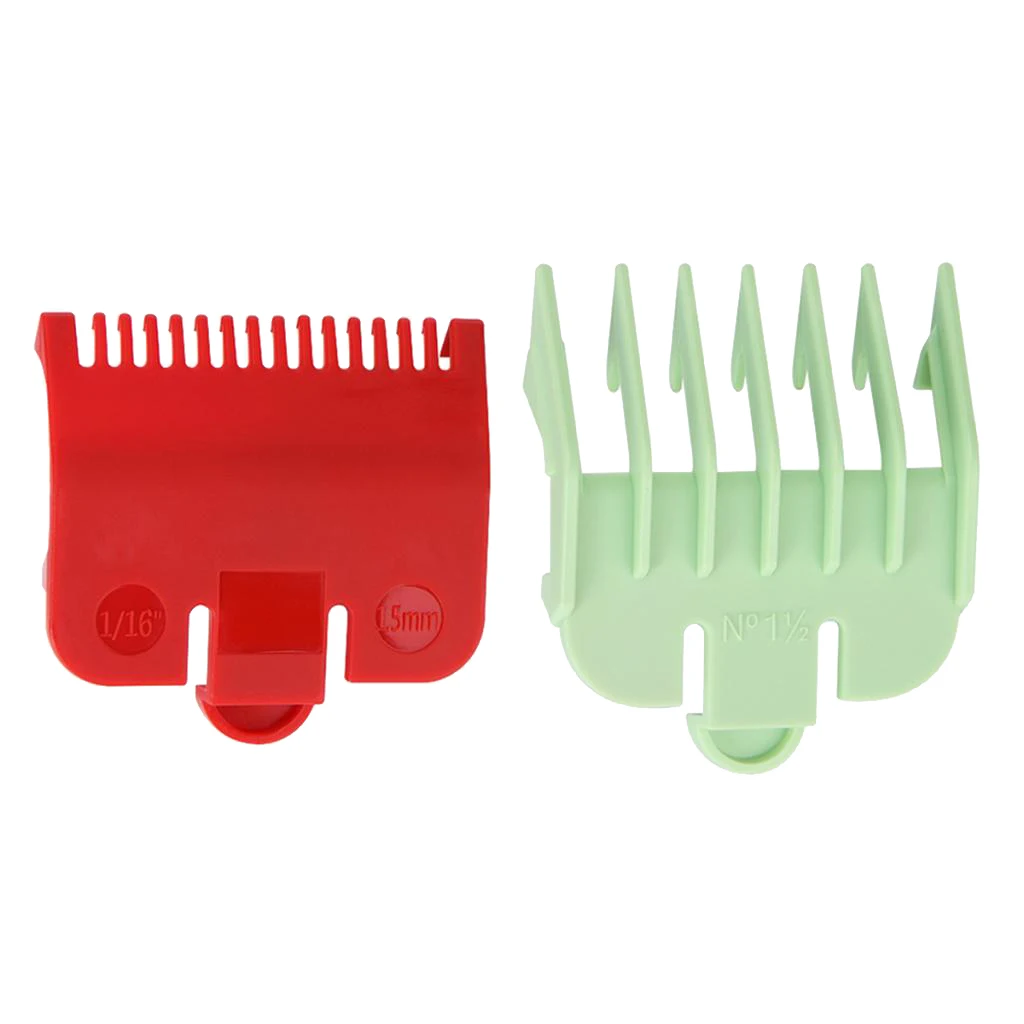 2pcs Hairdressing  Guide Combs Attachment Universal Hair Shaver Combs Clipper Limit Comb Guide Hair Trimmer Attchment Comb