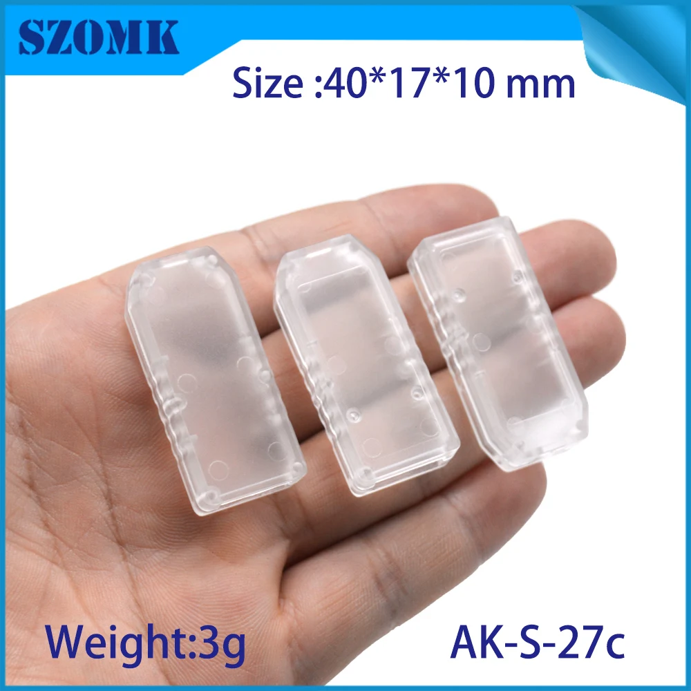 50 Pcs 40*17*10mm szomk usb plastic housing for electronics project plastic flash drive usb instrument enclosure junction box