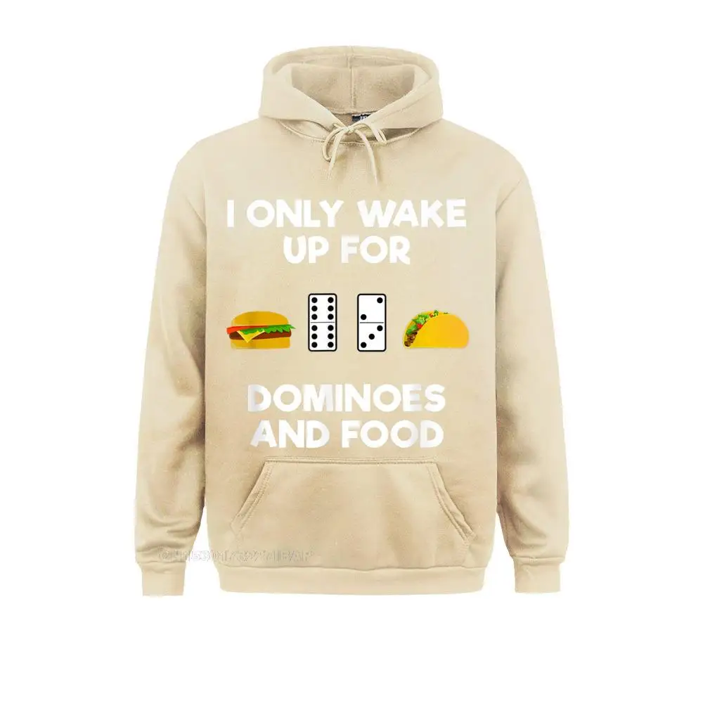 Dominoes Funny Wake Up Food Hoodies Hoods Summer/Autumn On Sale Summer Long Sleeve Student Sweatshirts Street