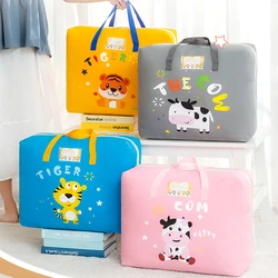 Cartoon Children Quilt Storage Bag Kids Clothes Finishing Bag for Closet Wardrobe Waterproof Oxford Pillow Blanket Organizer Bag