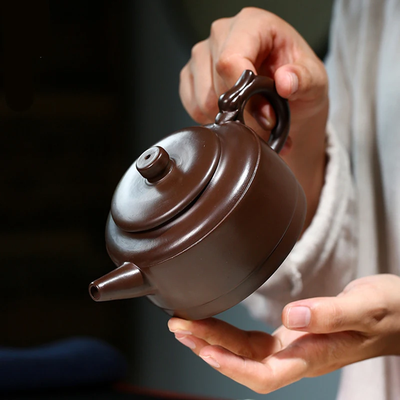 300CC Yixing Purple Clay Teapot Chinese Kettle Handmade Kung Fu Zisha Tea Set Puer Teaware