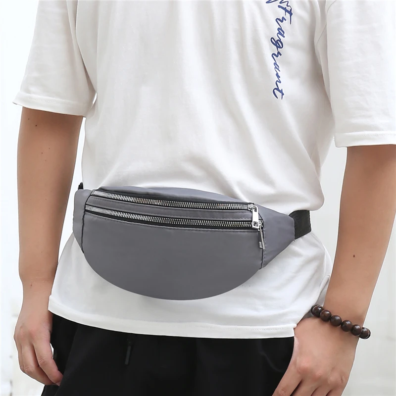 Men Waist Bag Breast Package Waterproof Outdoor Sports Chest Bag Pouch Korean-style Fanny Pouch Crossbody Male Banana Bag