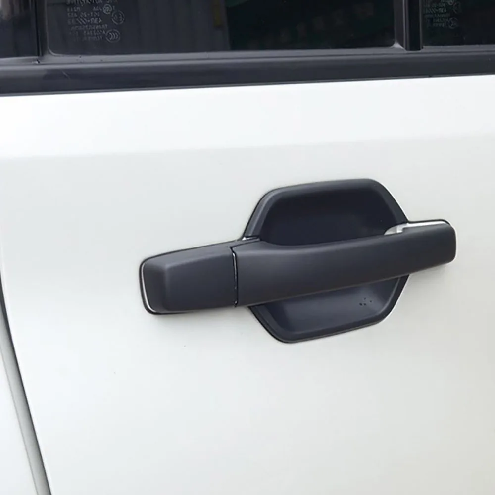 ABS Matte Black Door Handle + Door Bowl Cover Fit For Mitsubishi Pajero V93/V97 2007-2020 Exterior Modification Parts