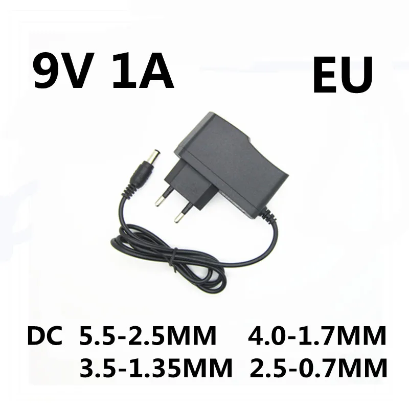 1 sztuk AC/Adapter DC DC 9 V 1A 2A 3A AC 100-240V konwerter zasilacz 9 V Volt 1000MA ładowarka zasilacz ue wtyczka