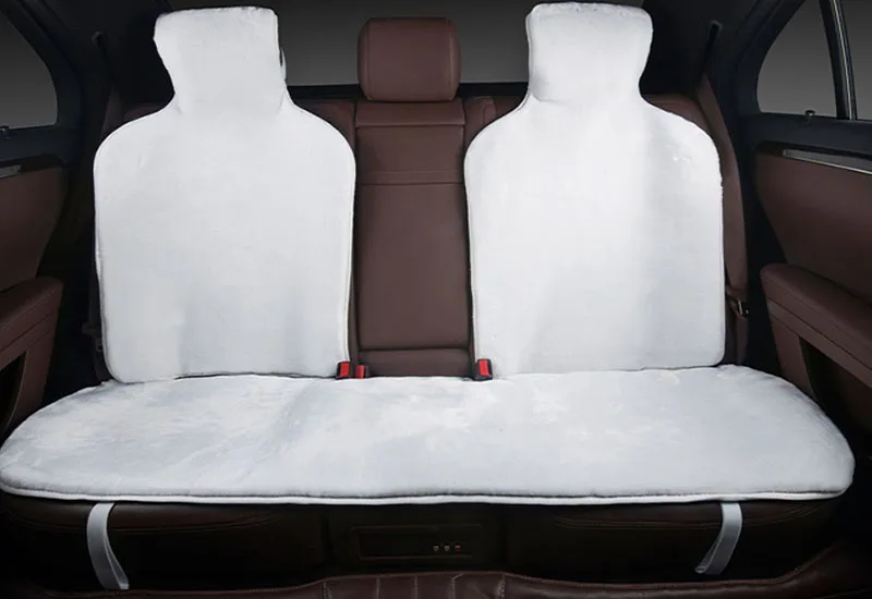 car seat cushion 2ps faux fur car interior accessories car seat cover for nissan auto accesorios for peugeot 2008 golf 5 bmw e46