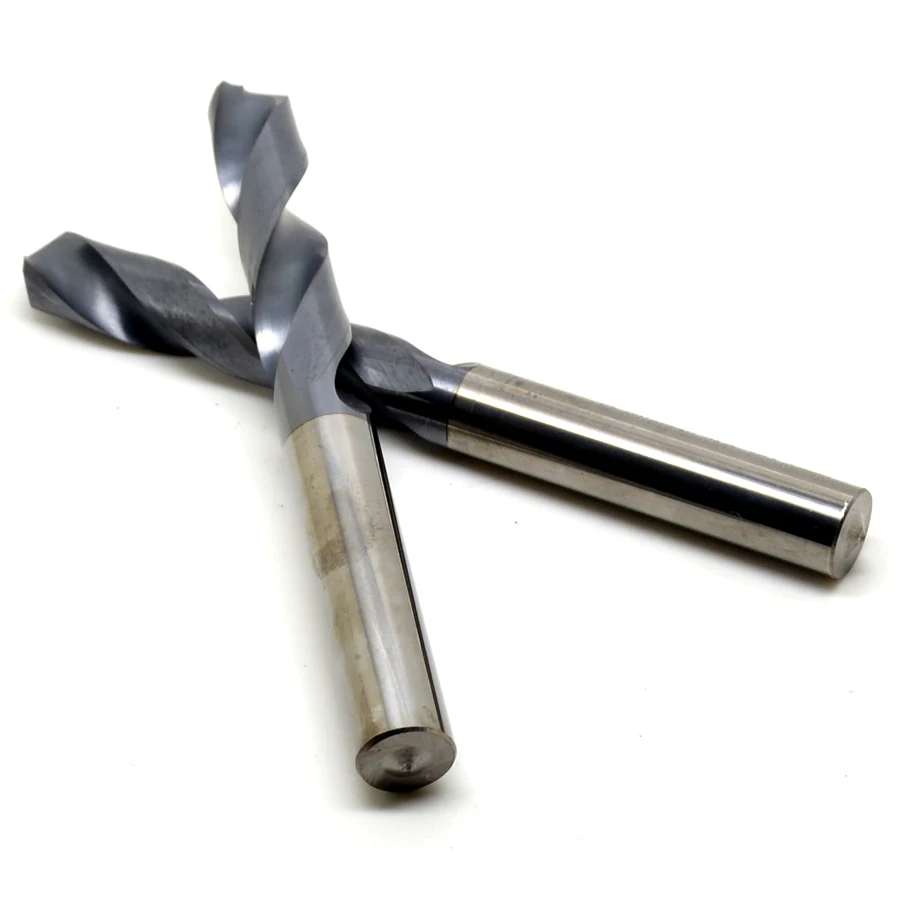 Micro Grain ทังสเตนคาร์ไบด์ CNC Twist เจาะ Bits HRC45 สําหรับงานโลหะ Jobber เจาะบิตเครื่องจักรเครื่องมือ