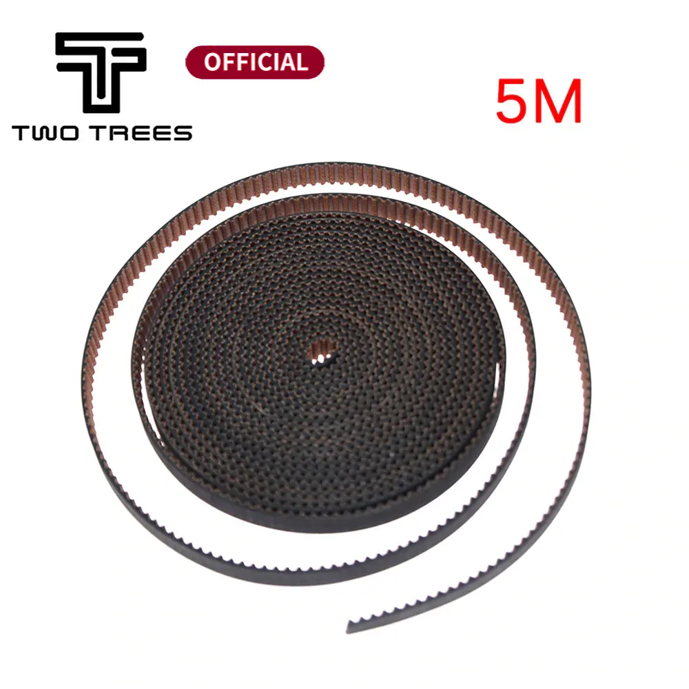 Twotrees 5m/lot Upgrade GT2 Timing Open Belt For Blu-5 Plus Printer Width 6mm 2GT Pulley Non-slip Rubber Belt 3D Printer Part