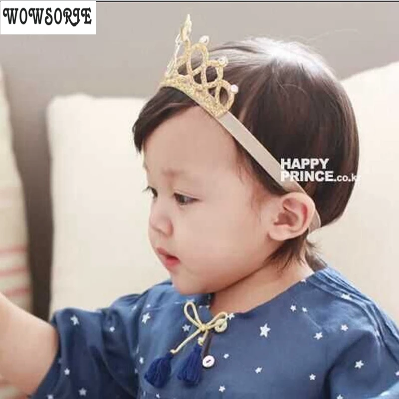 Baby stirnband mädchen Koreanische neugeborenen infant crown stirnbänder blumen headwarp elastische haarband kinder mädchen haar zubehör