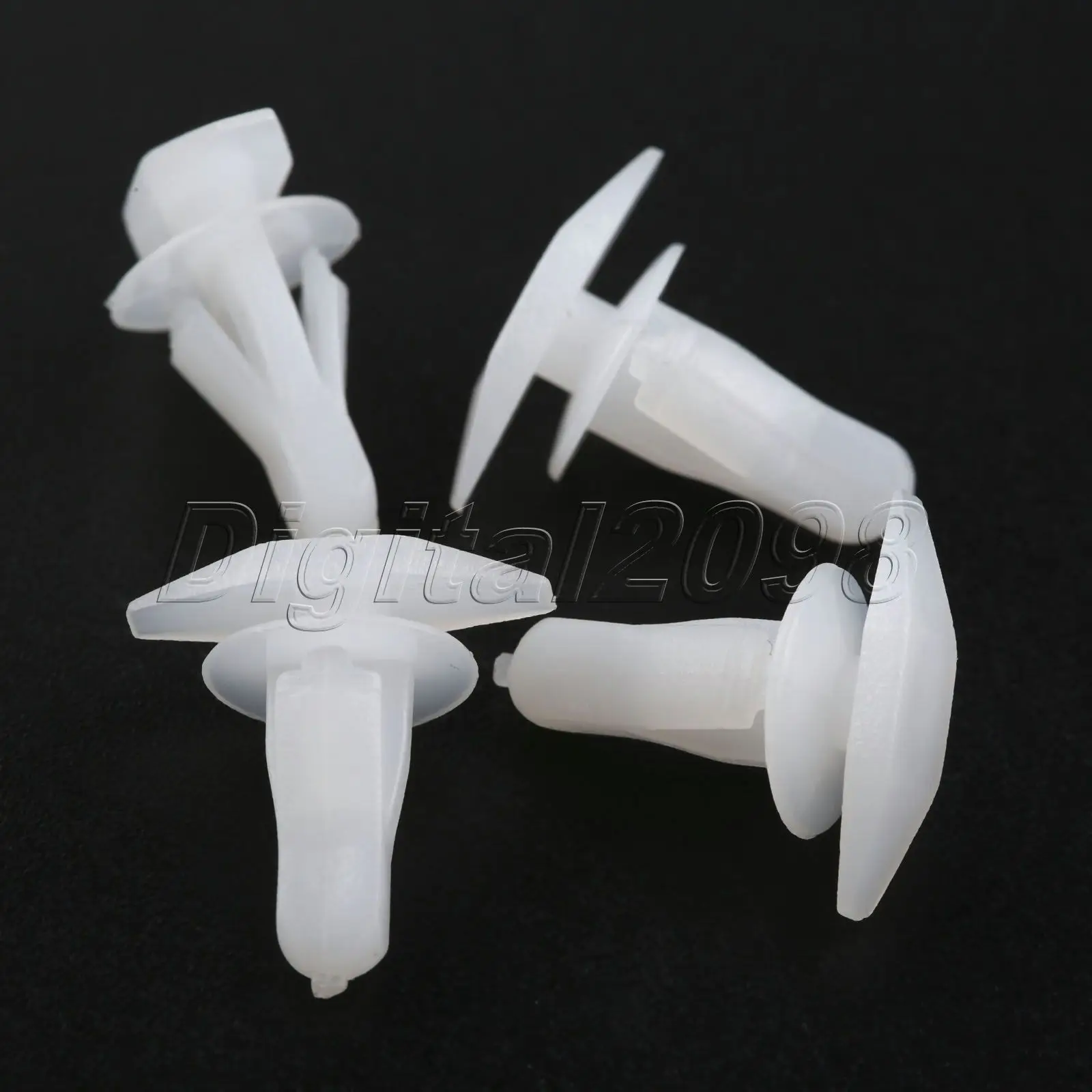 10x White Rubber Weatherstrip Door And Boot Seal Clips 91530-SP1-003 Fits 6mm Hole For Honda Accord Civic CRV Acura 3.5RL