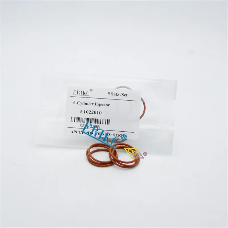 ERIKC Rubber O Ring E1022010 Common Rail Sealing O-ring for Diesel Fuel Injector Solenoid Valve 5 pcs/bag