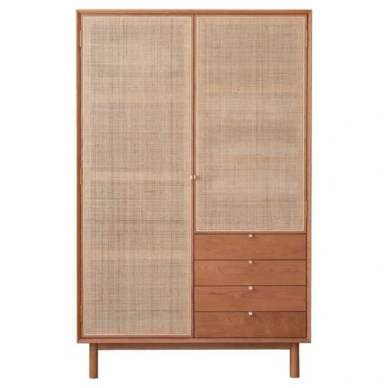 30-90CM Natural Real Rattan Wicker Indonesian Checkered Cane Webbing Wardrobe Shoe Cabinet Accessories